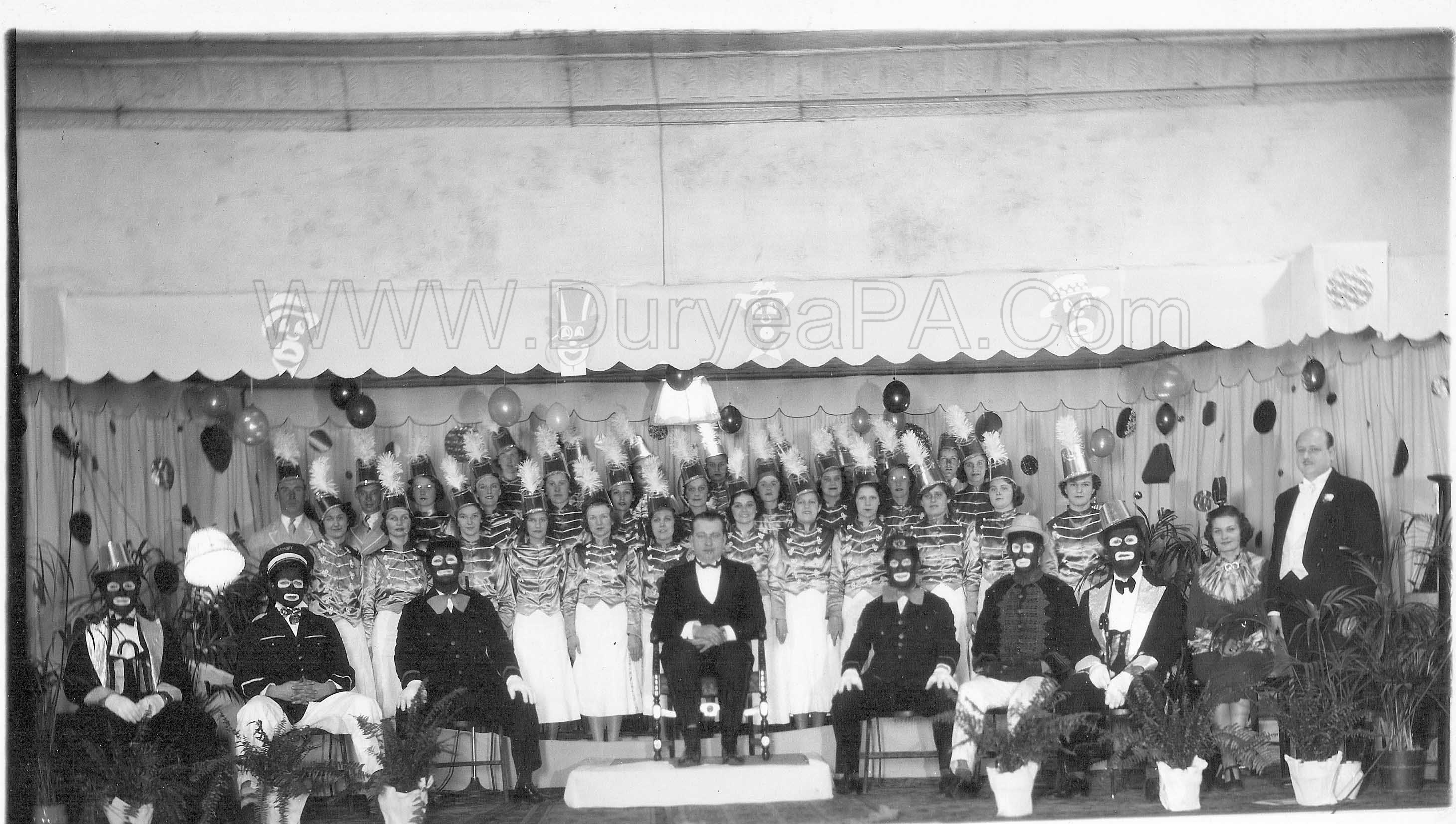 PA Duryea 1938 St Marys Minstrel Show