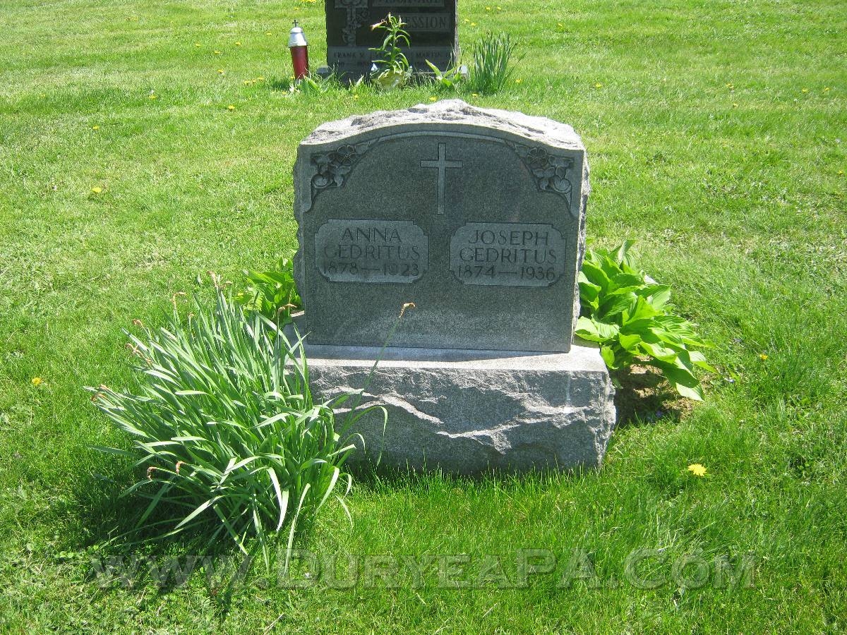 Duryea Pennsylvania Historical Homepage of the St. Joseph's Cemetery ...